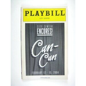 Playbill Broadway City Center Encores Can Can February 2014 Patti Lupone